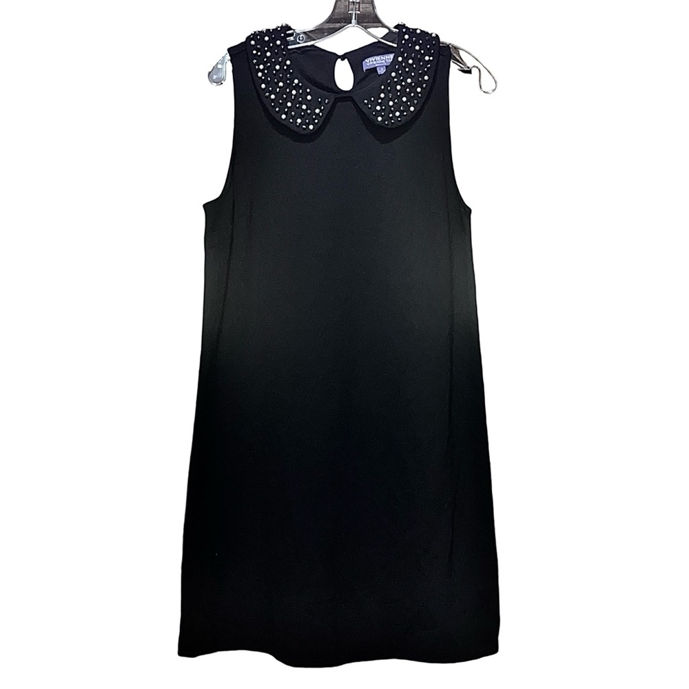 Vivienne Vivienne Tam Sleeveless Black Sheath Dress